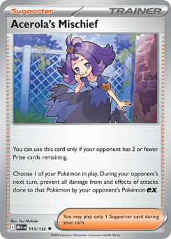 Pokemon Acerola's Mischief Uncommon Mega Evolution - Buy at RareNexus