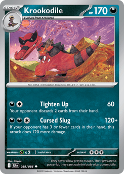 Pokemon Krookodile Uncommon Black Bolt - RareNexus TCG