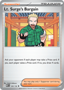 Pokemon Lt. Surge's Bargain Uncommon Mega Evolution - Buy at RareNexus