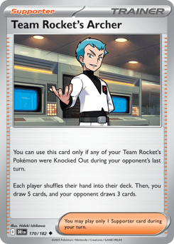 Pokemon Team Rocket's Archer Uncommon Destined Rivals - Buy at RareNexus