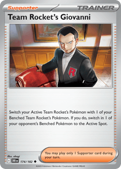 Pokemon Team Rocket's Giovanni Uncommon Destined Rivals - RareNexus TCG
