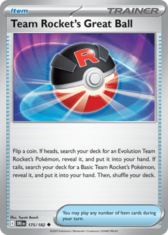 Pokemon Team Rocket's Great Ball Uncommon Destined Rivals - RareNexus TCG