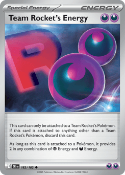 Pokemon Team Rocket's Energy Uncommon Destined Rivals - RareNexus TCG