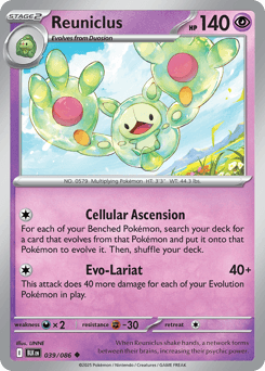 Pokemon Reuniclus Uncommon Black Bolt - RareNexus TCG